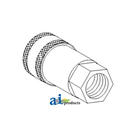 A & I Products Coupler, Hydraulic Female 4" x6" x1" A-75540-66320